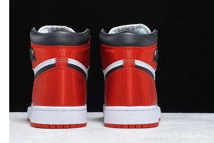 TOE BLACK RETRO - 1 JORDAN HIGH SATIN 0825